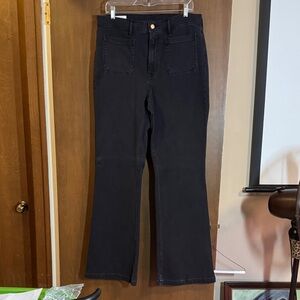 Black Gap Flared High Rise Jeans 32 14 T